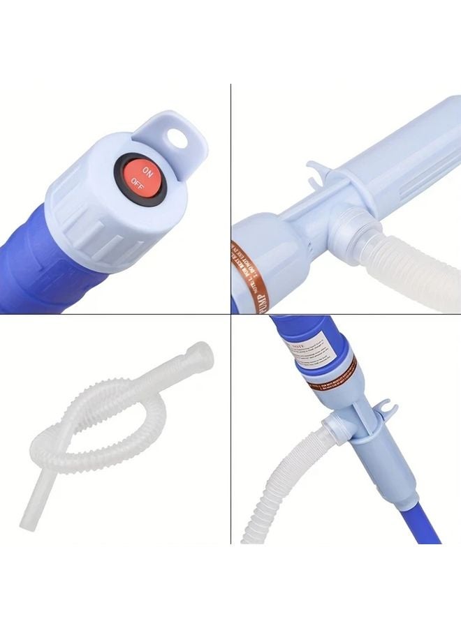 1pc Red Heavy Duty Flexible Hose Liquid Transfer Pump Manual Operation No Power Needed - Image 4