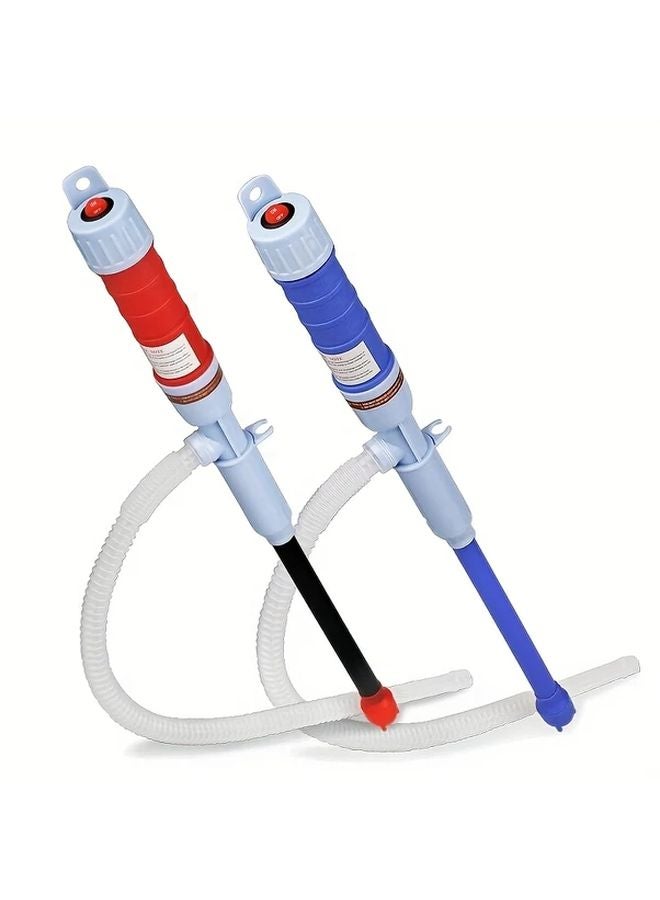 1pc Red Heavy Duty Flexible Hose Liquid Transfer Pump Manual Operation No Power Needed - Image 2