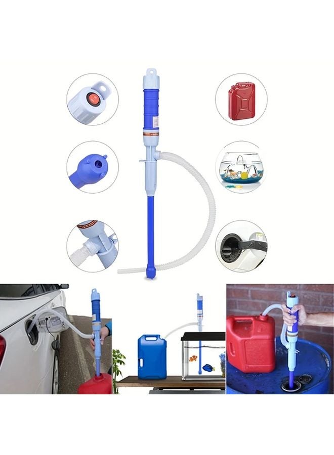 1pc Red Heavy Duty Flexible Hose Liquid Transfer Pump Manual Operation No Power Needed - Image 5