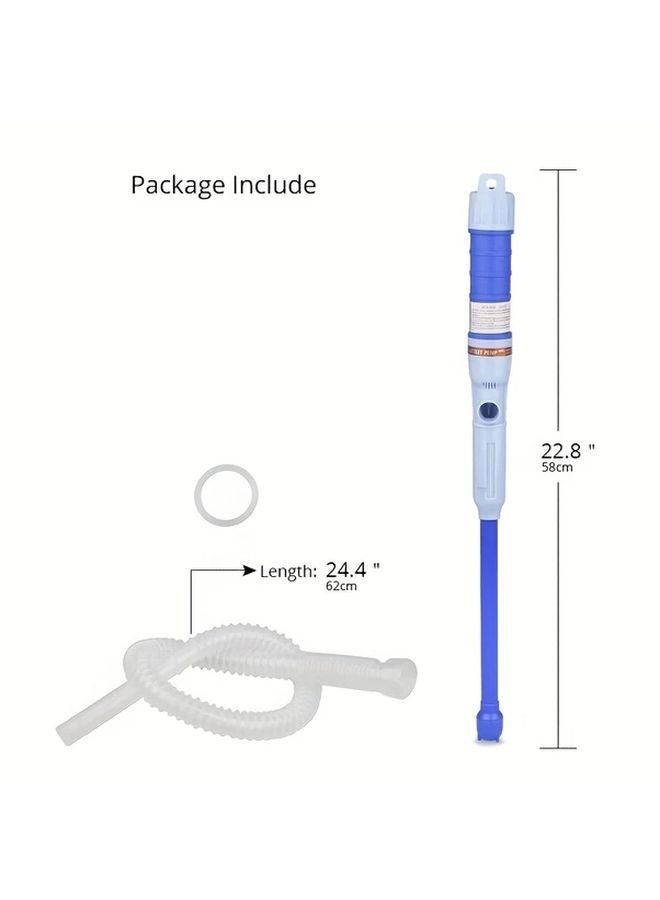 1pc Red Heavy Duty Flexible Hose Liquid Transfer Pump Manual Operation No Power Needed - Image 3