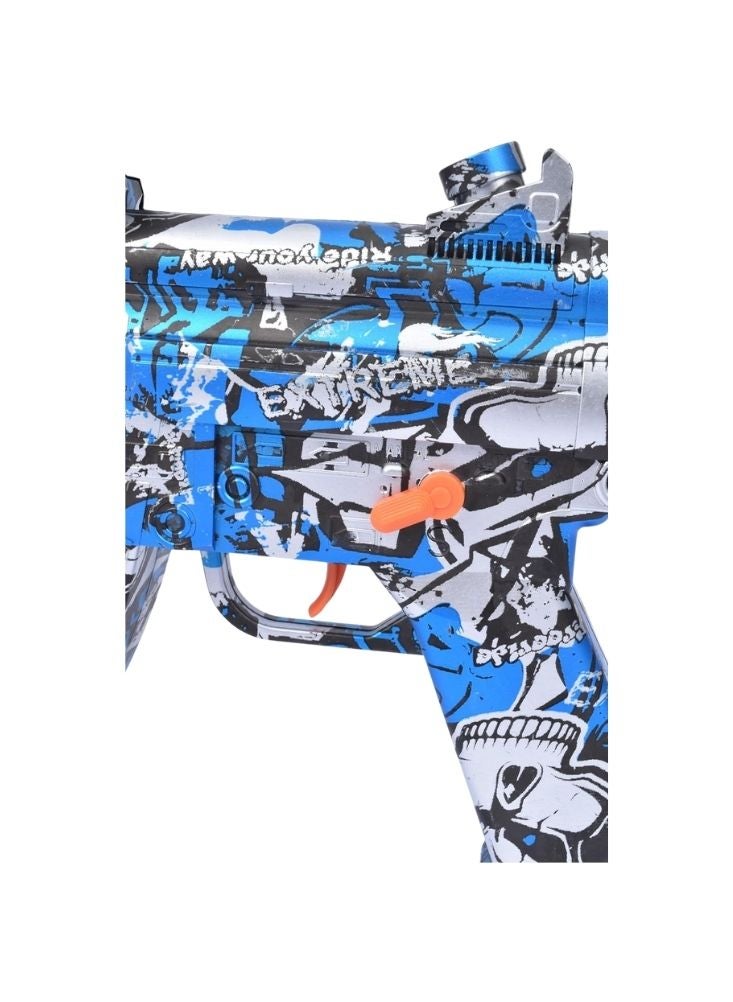 Premium Electric Water Gel – Blue Camouflage Design Automatic Blaster with Water Bullet Tank - Image 3