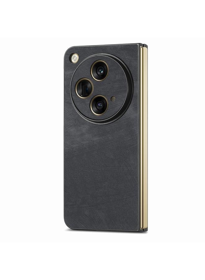 S-TOP Case For OPPO Find N3 Vintage Leather PC Back Sckproof Phone Case - Image 1