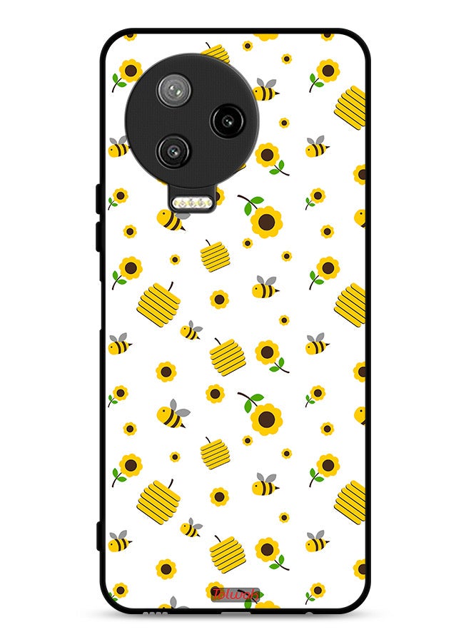 Tolwak Infinix Note 12 Pro 4G Protective Case Cover Sunflowers And Bees - Image 1
