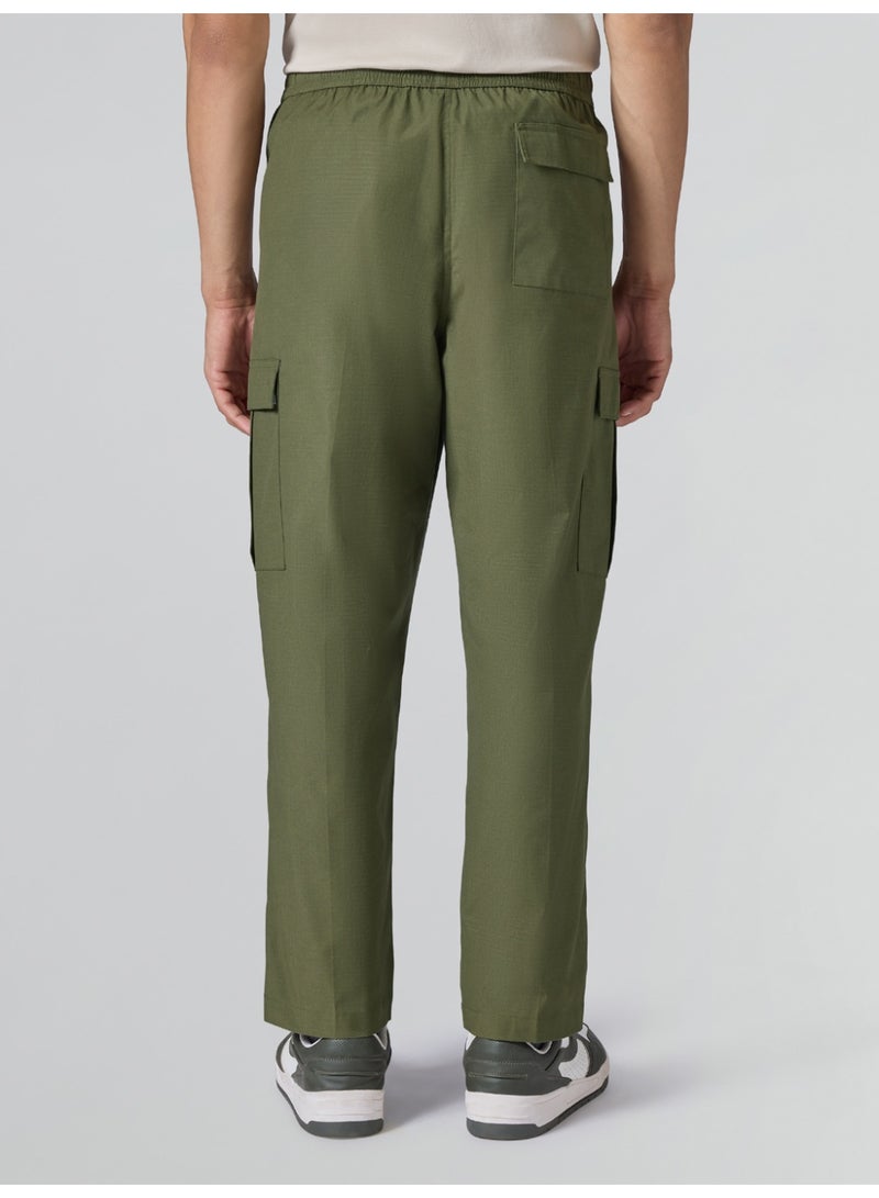 اكس واي اكس اكس بنطال كارغو XYXX روف ريبستوب كارجو | بنطال كارغو سادة مريح للرجال بخمسة جيوب - Image 3