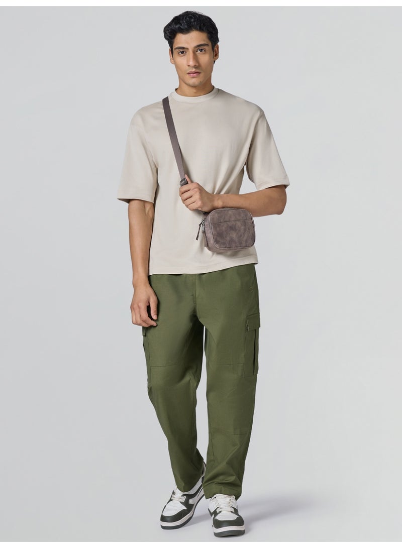 اكس واي اكس اكس بنطال كارغو XYXX روف ريبستوب كارجو | بنطال كارغو سادة مريح للرجال بخمسة جيوب - Image 4