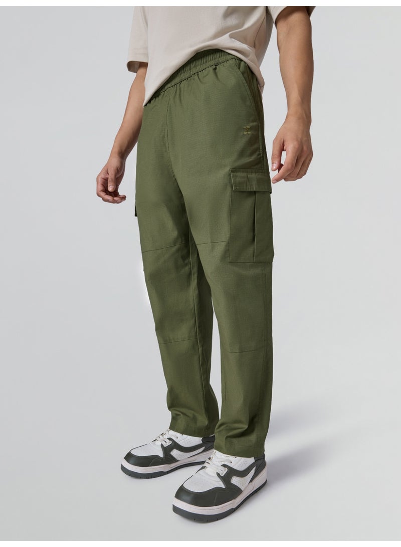 اكس واي اكس اكس بنطال كارغو XYXX روف ريبستوب كارجو | بنطال كارغو سادة مريح للرجال بخمسة جيوب - Image 5