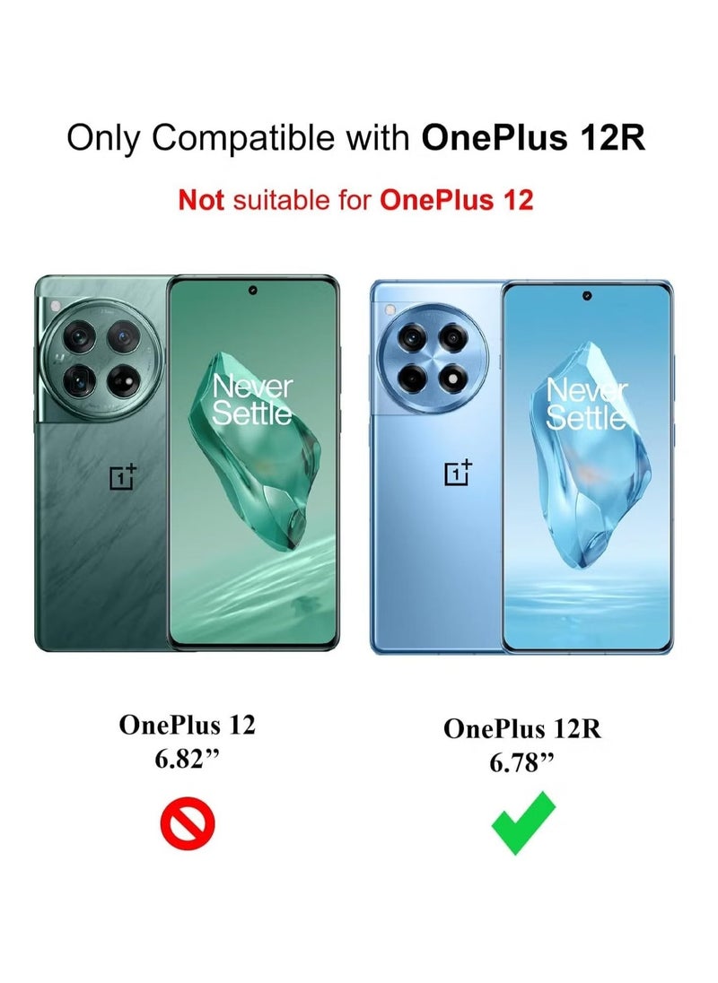 OnePlus 12R 2024 Liquid Gel Rubber Bumper Case – Soft Microfiber Lining, Slim Hard Shell Shockproof Protective Cover for OnePlus 12R 5G (2024) – Ultimate Drop Protection & Scratch Resistance