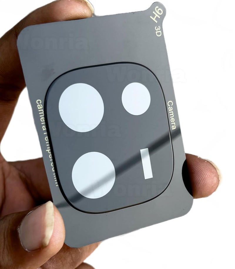 WonReza حماية زجاج الكاميرا الخلفية لجهاز iQOO Z9s Pro 5G [3D بريميوم] واقي عدسة الكاميرا (أسود) - Image 2