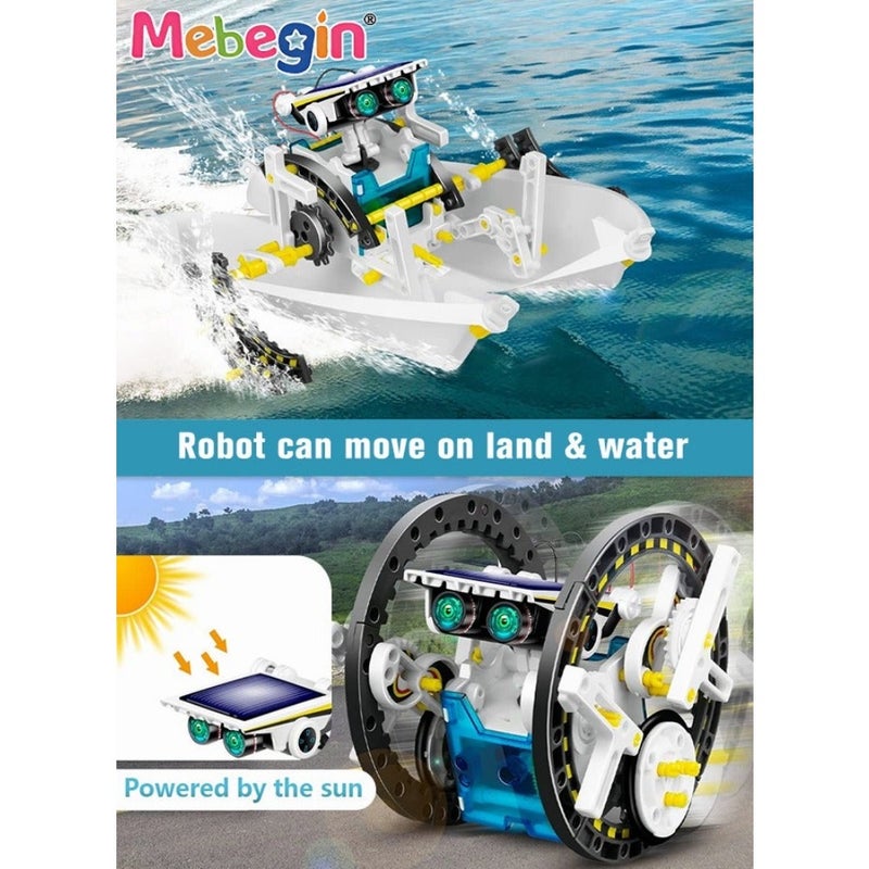 STEM 13-in-1 Solar Power Robots Creation Toy Educational Experiment DIY Robotics Kit Science Toy Solar Powered Building Robotic Set for Boys Girls Teens to Build - Image 5