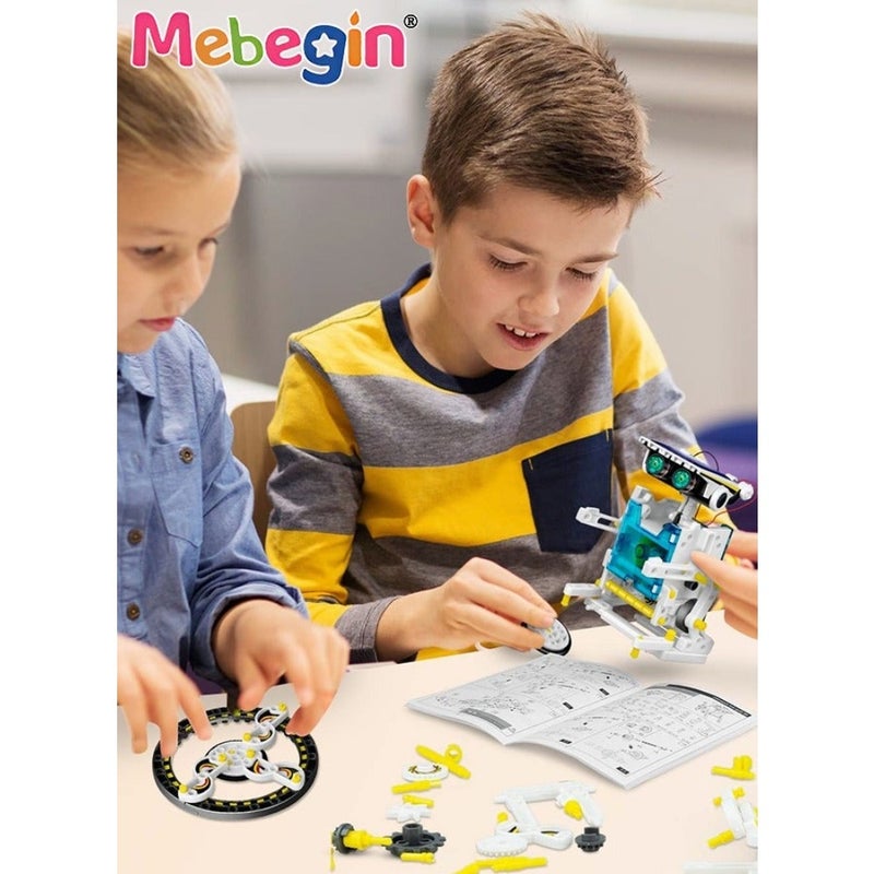 STEM 13-in-1 Solar Power Robots Creation Toy Educational Experiment DIY Robotics Kit Science Toy Solar Powered Building Robotic Set for Boys Girls Teens to Build - Image 2