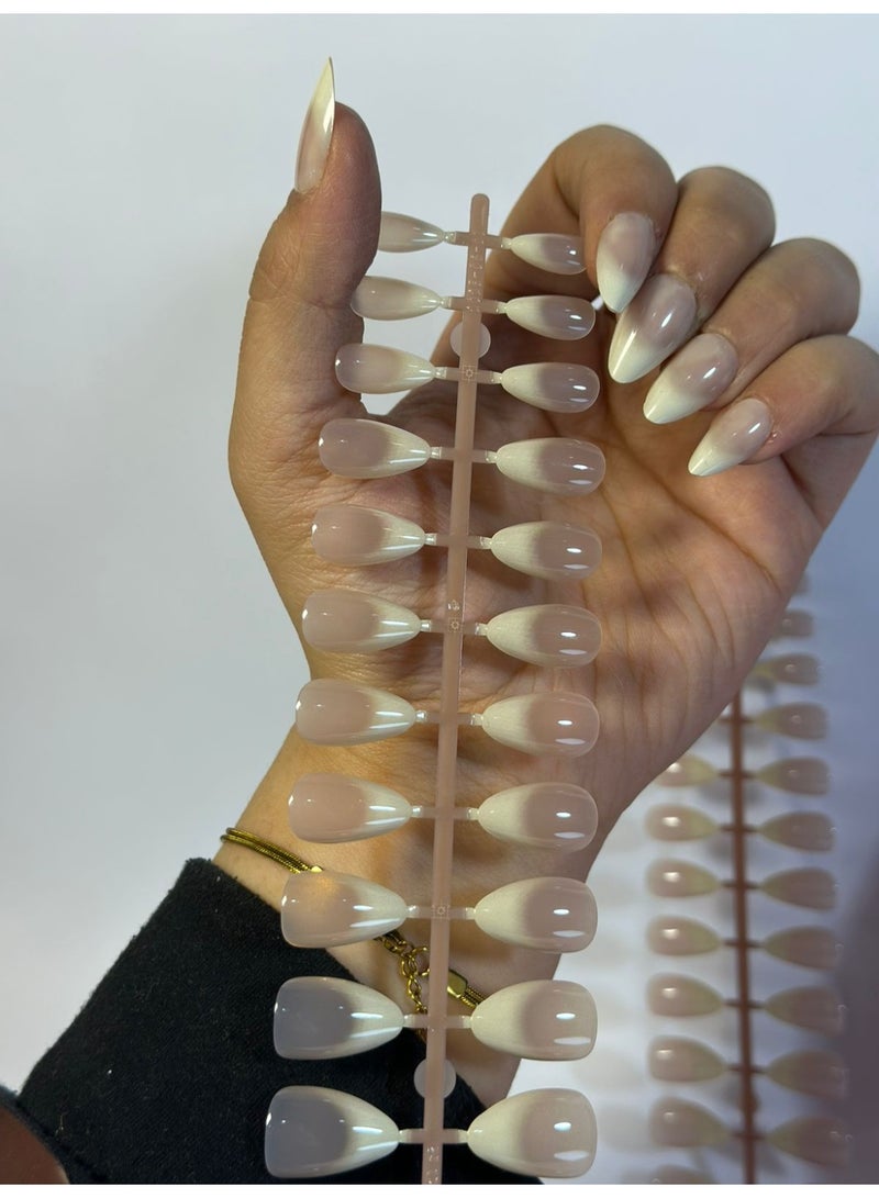 أطراف أظافر صناعية احترافية - 12 زوجًا - وصلات أنيقة لفن تزيين الأظافر - سهلة التركيب وتناسب جميع المقاسات - للاستخدام المنزلي أو في الصالونات - Image 4