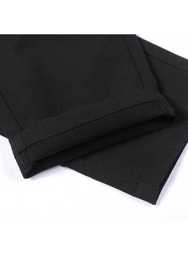 Tucano Men's Casual Pants Autumn Stretch Slim Fit Comfortable Straight Leg Solid Color Fashion Trendy Trousers Black 34 - Image 5