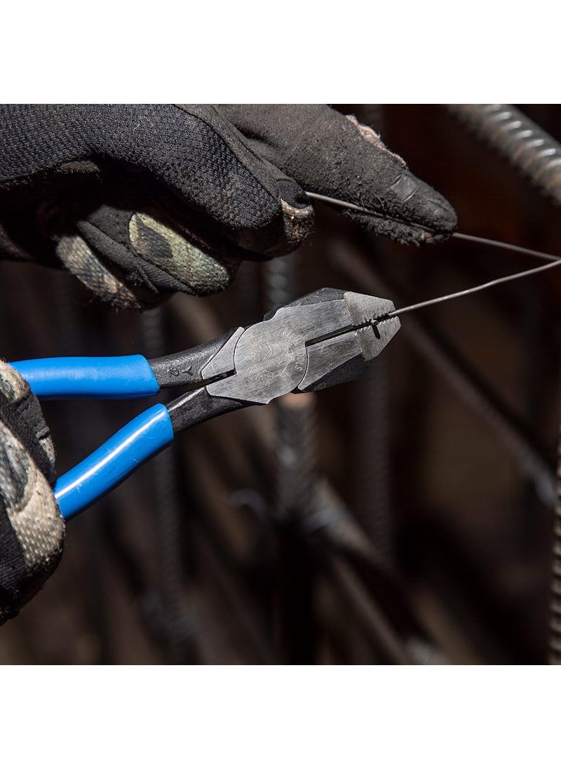 Klein Tools Klein Tools D2000-7CST Diagonal Cutters, Slim Head Linesman Pliers is Spring Loaded, Heavy-Duty Ironworker Pliers Cut ACSR, Screws, and More  - Image 3