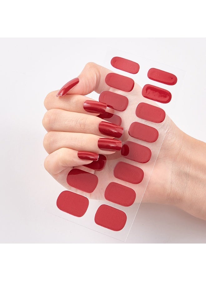 ملصقات أظافر جل جديدة لا تحتاج للأشعة فوق البنفسجية - فن أظافر سهل، مظهر صالون في المنزل، قابلة لإعادة الاستخدام ومقاومة للماء