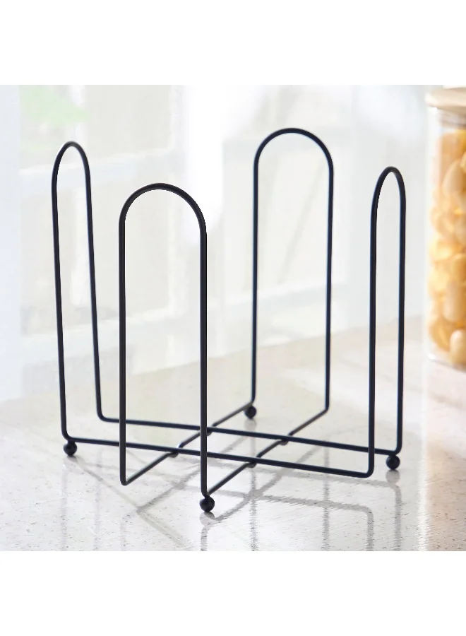 Home Box Ebony Small Plate Holder Rack