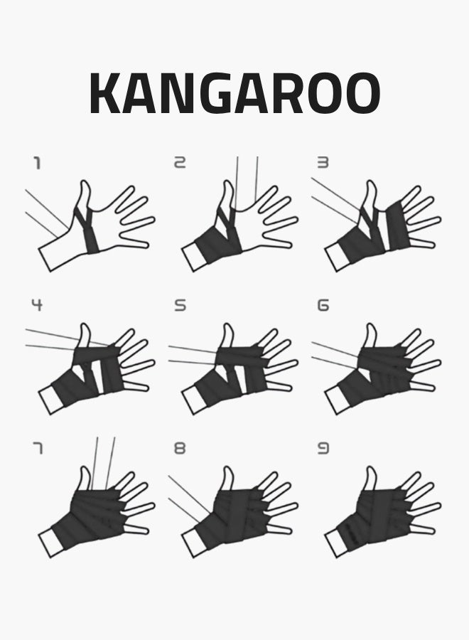 KANGAROO 5-meter wristband for boxing and various exercises, Black color, by Kangaroo - Image 5