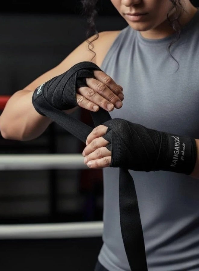 KANGAROO 5-meter wristband for boxing and various exercises, Black color, by Kangaroo - Image 4