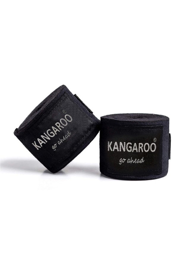 KANGAROO 5-meter wristband for boxing and various exercises, Black color, by Kangaroo - Image 1
