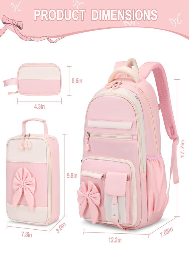 DIGOBAY Backpack for Girls, Beige-pink, /, Modern - Image 2