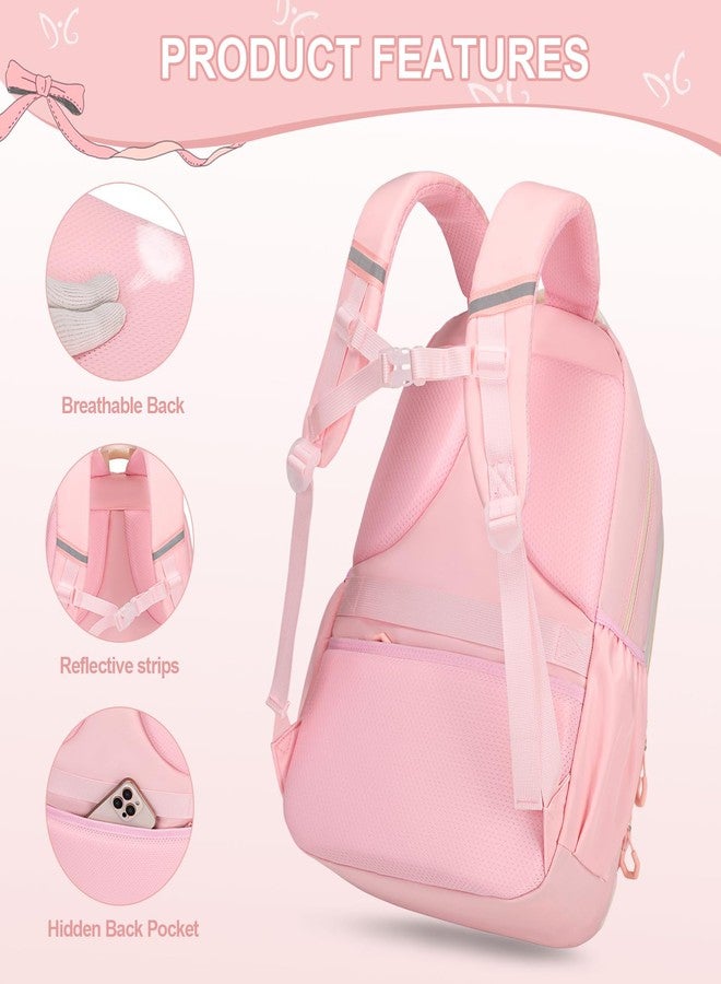 DIGOBAY Backpack for Girls, Beige-pink, /, Modern - Image 4