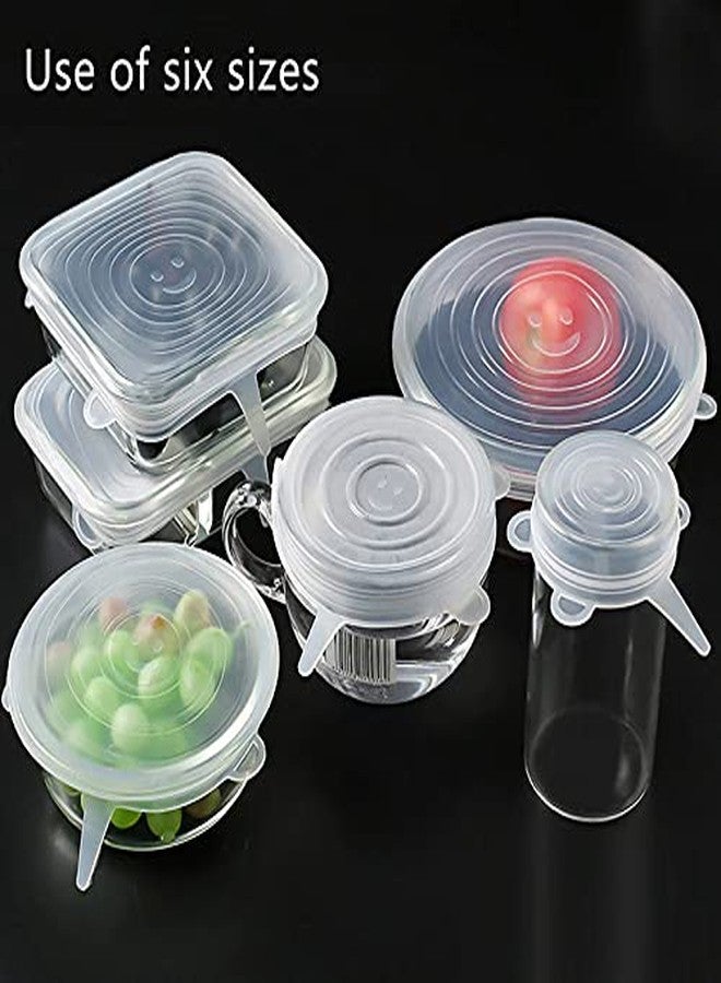 HOTFIX Silicone Stretch Lids, Food Cover For Freezer Microwave Oven Dishwasher Safe Fresh-Keeping Flexible Covers for Utensils, Dishes, Plates Jars, Cans, Mugs, Bowl Covers Food Safety Seal Lids (24) - Image 5
