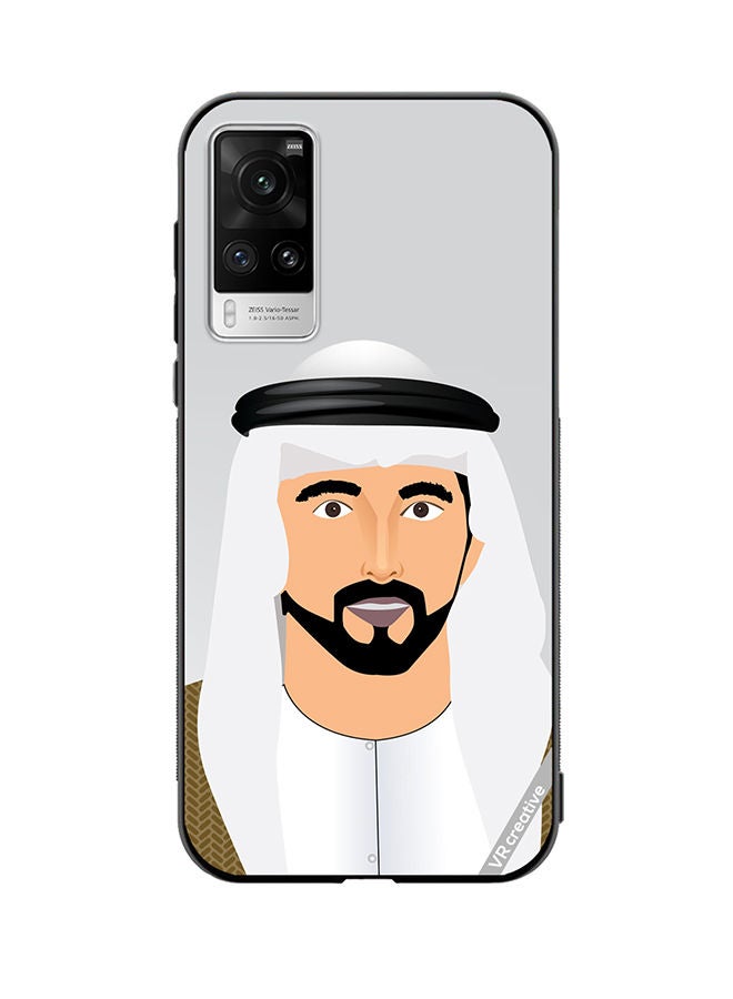 VR CREATIVE Protective Case Cover For Vivo X60 Pro Sheikh Hamdan Bin Mohammed Bin Rashid Al Maktoum Design Multicolour - Image 1