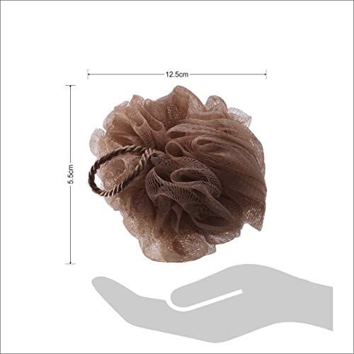 Dr. Care Dr Care Super Soft Bath Sponge Fluffy Puffy Loofah (Brown) - Image 2