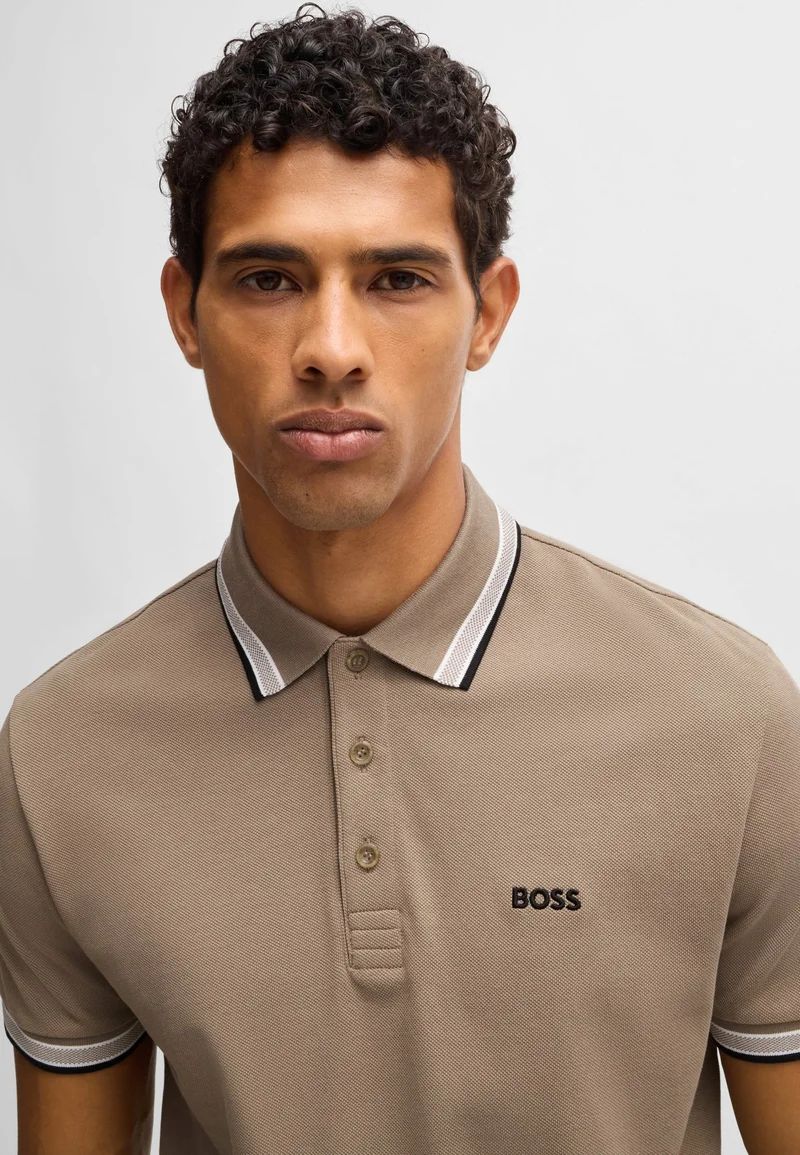 بوس Paddy polo shirt in cotton piqué