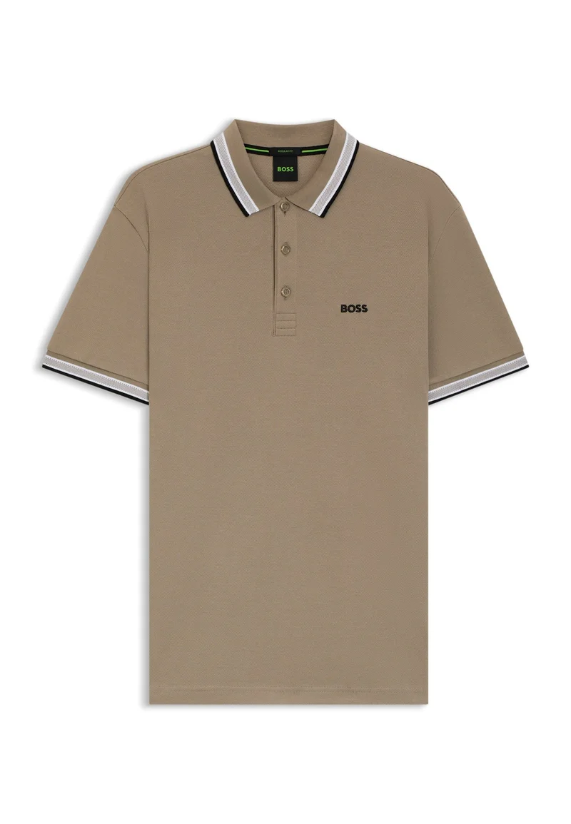 BOSS Light Green Paddy polo shirt in cotton piqué for Men | Best Price UAE