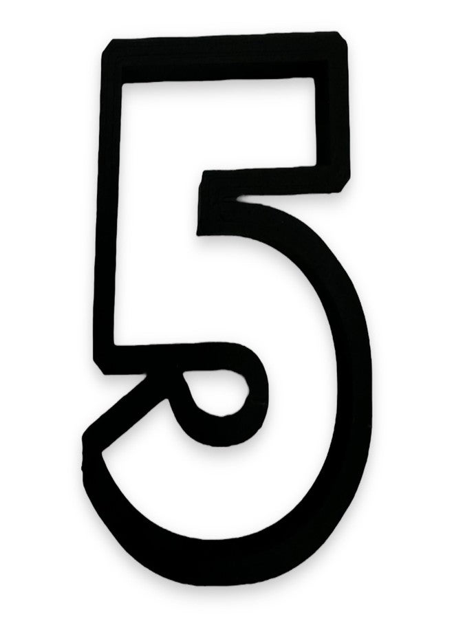 Bundle of Fun 5 Block Numbers Cookie Cutter with Easy to Push Design (3.5 inch) - Image 1