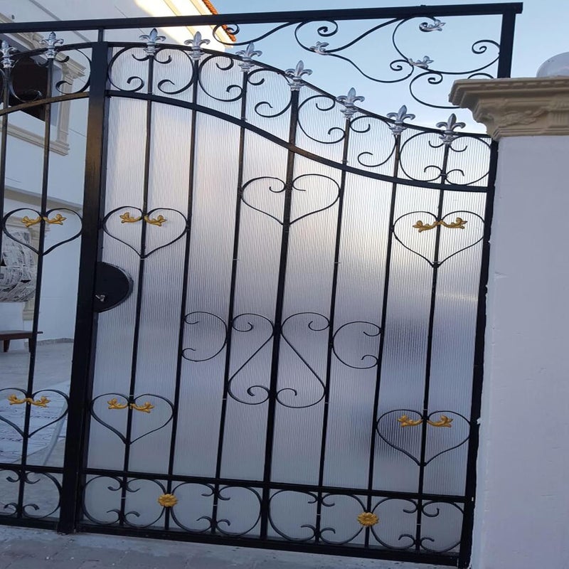 TAVASYA TAVASYA UV Resistant 5 X 50 Feet PVC Gate Sheet_Grill Sheet_Gate Covering Sheet_Balcony Safety Sheet_Privacy Sheet_White Color_with 1 Scissor_50 Tags HESH 98  - Image 4
