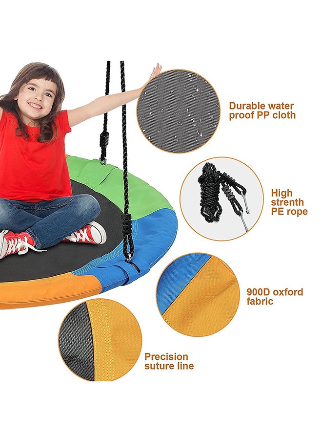 Kidle Round Cushion Disc Swing For Children 100 x 100 x 120cm - Image 3