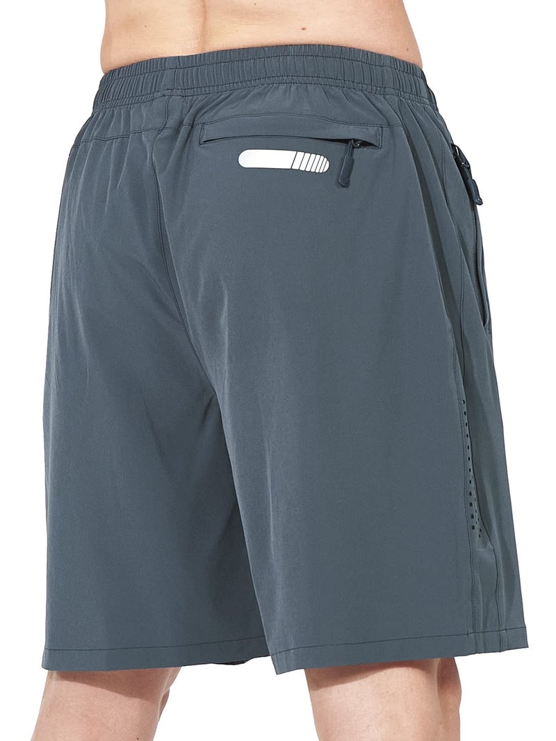 NORTHYARD Men's Athletic Running Shorts Gym Workout Shorts 7"/ 9"/ 5" Quick Dry Lightweight Sports Basketball Exercise Tennis Exercise COOLGREY L - Image 3