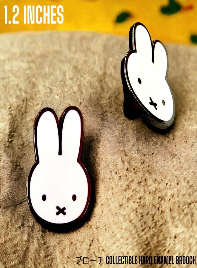 KOZUKI Bunny Pin - Cute Rabbit Enamel Brooch for Women & Girls - Clip Lapel Pins - Image 4