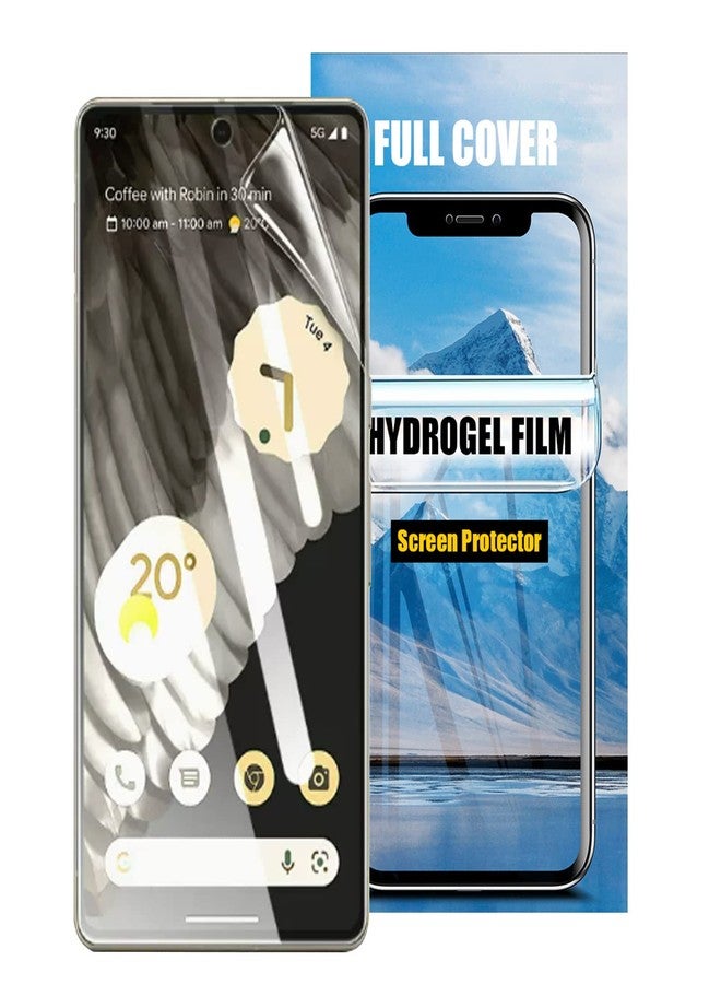 LOOKSEVEN 3 Pack Hydrogel Film Transparent Soft TPU Screen Protector Compatible with Google Pixel 8 Pro, High Sensitivity Protective Film (Not Tempered Film) - Image 1