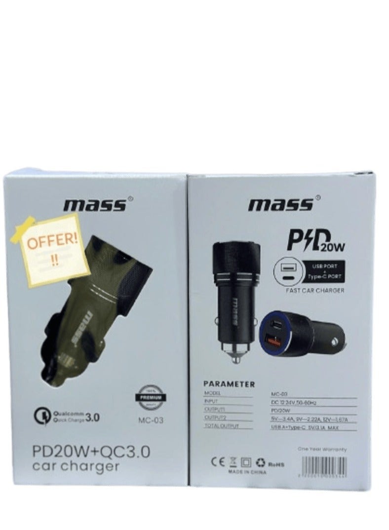 ماس شاحن سيارة PD20W