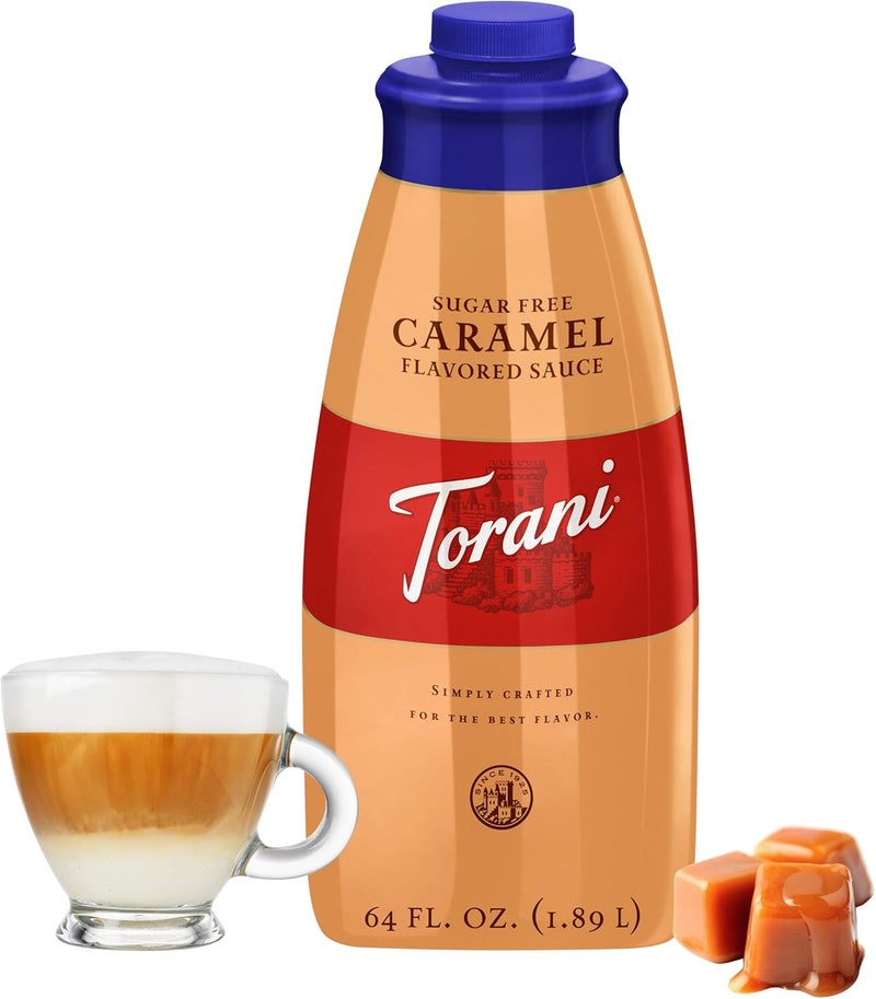 Torani Sugar Free Caramel Sauce - 64 Ounces - Image 3