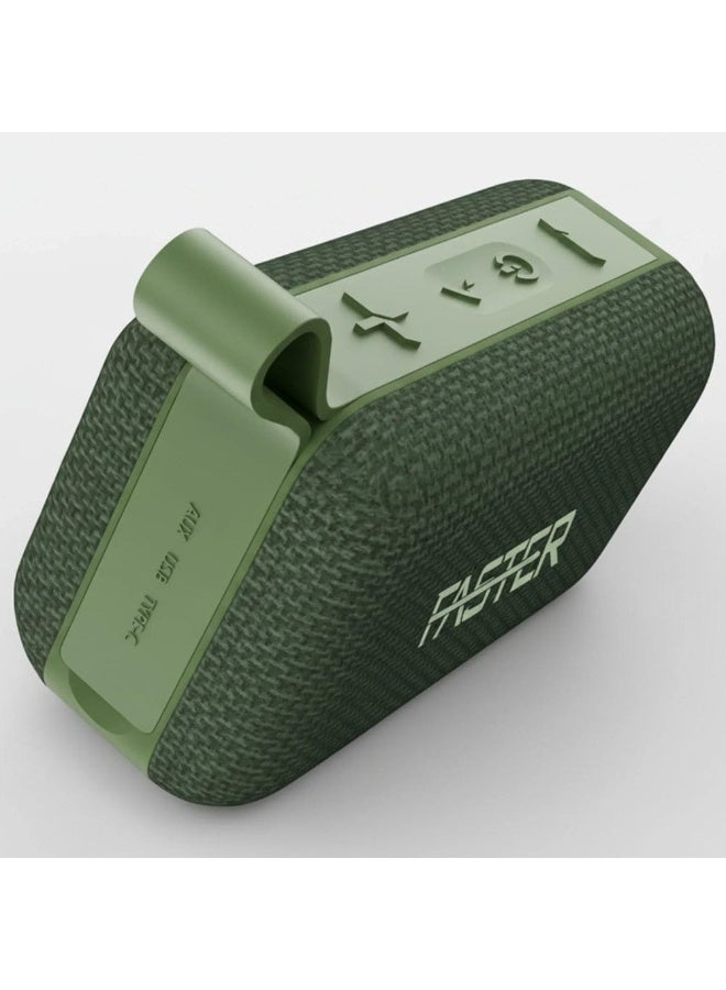Faster Boom X Mini Portable Bluetooth Speaker - Green - Image 2
