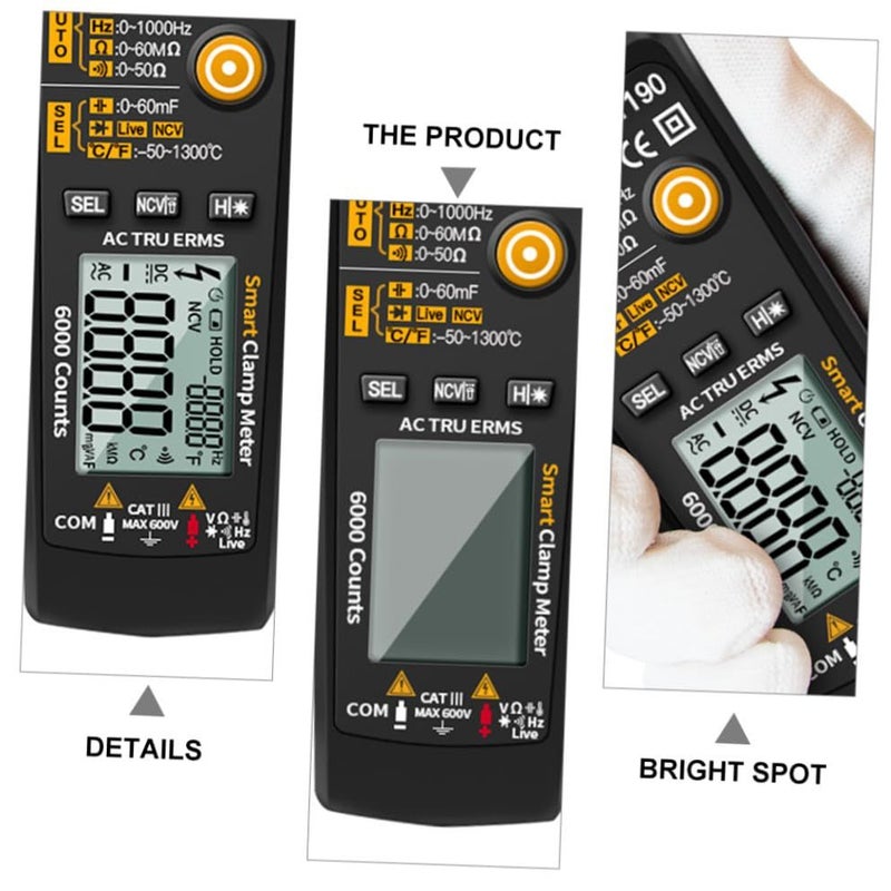 Alipis Professional Clamp Multimeter Digital Display Accurate Voltage Measurement Home Auto - Image 4