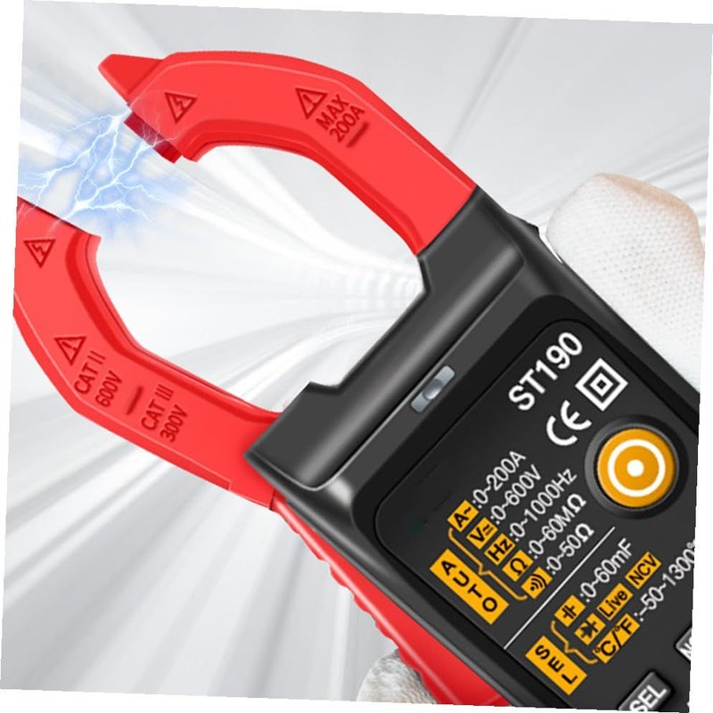 Alipis Professional Clamp Multimeter Digital Display Accurate Voltage Measurement Home Auto - Image 5