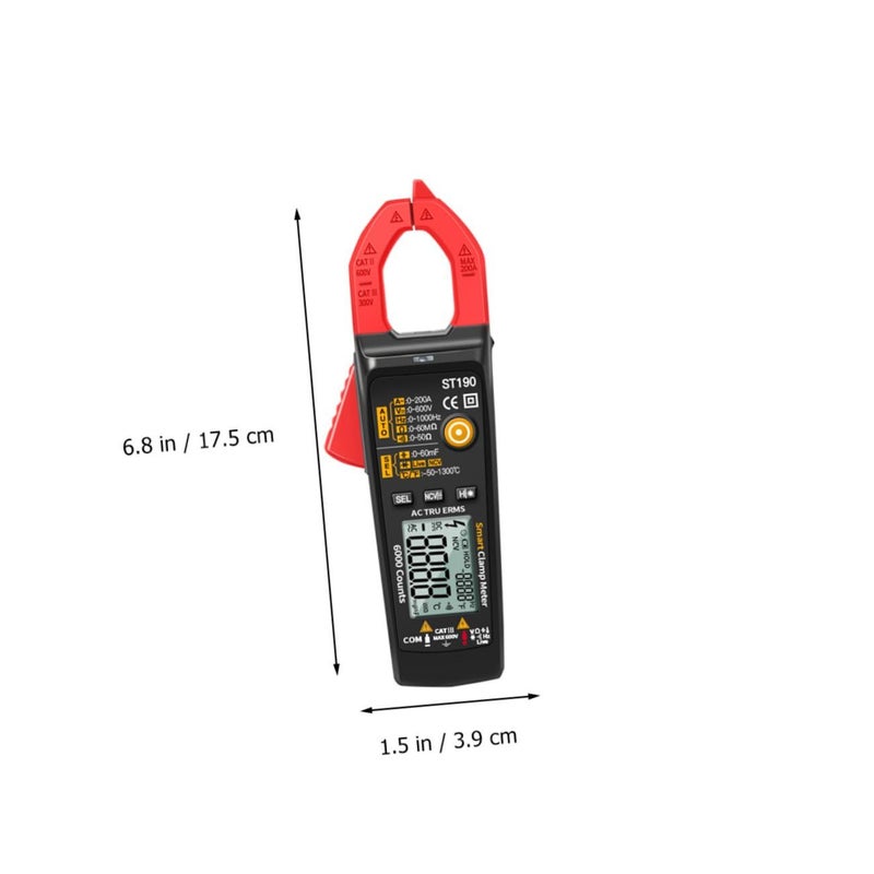 Alipis Professional Clamp Multimeter Digital Display Accurate Voltage Measurement Home Auto - Image 3