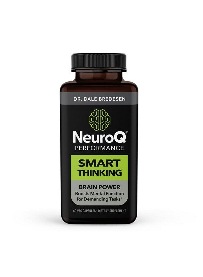 لايف سيزنز أقراص مكمل NeuroQ Smart Thinking من LifeSeasons - معزز لقوة الدماغ والتركيز الذهني - يدعم تذكر الذاكرة والانتباه - مستخلص الباكوبا والسيتيكولين والقهوة من Bacognize - 60 كبسولة - Image 1