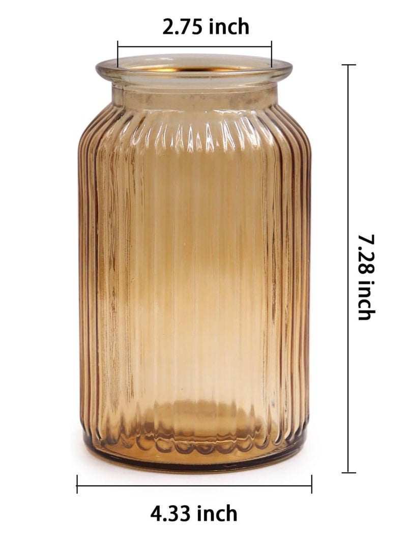FFD Clear Glass Cylinder Vases Tall Glass Cylinder Glass Plant & Flower Vases For Centerpieces Home and Wedding Decoreation  - Image 2