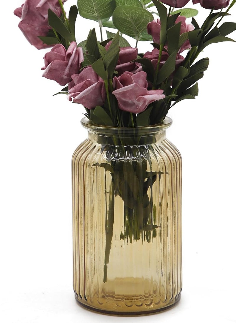 FFD Clear Glass Cylinder Vases Tall Glass Cylinder Glass Plant & Flower Vases For Centerpieces Home and Wedding Decoreation  - Image 1