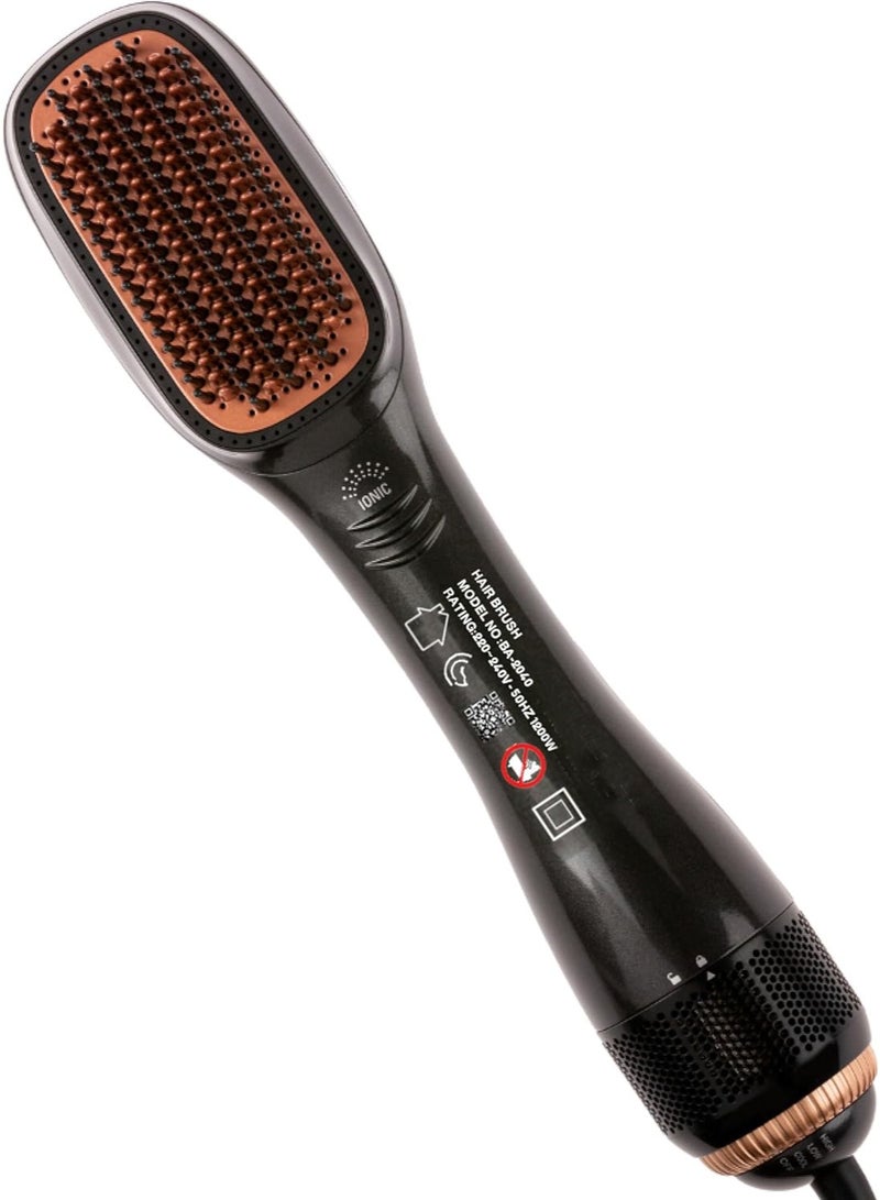Ruay Professional Hair Styling & Drying Brush 2 in 1 1200W Black - Image 2
