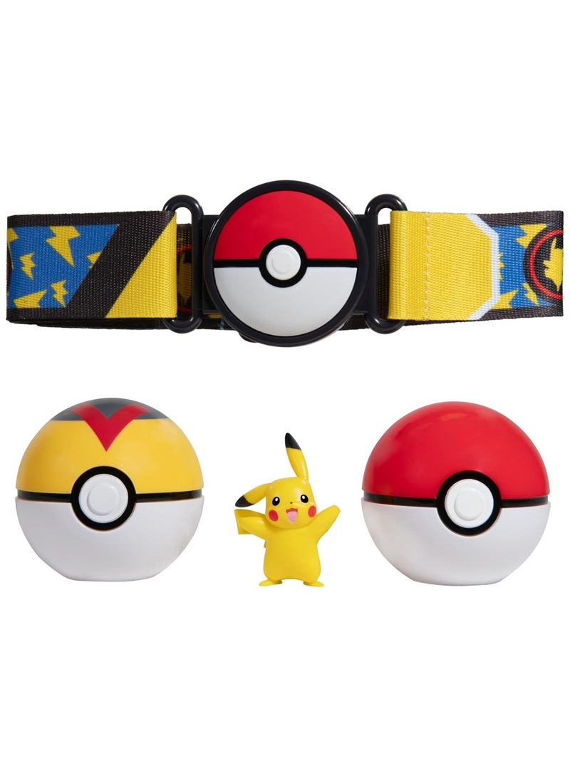Pokemon - Pokemon Clip N Go Pikachu Poke Ball Belt Set - Image 1