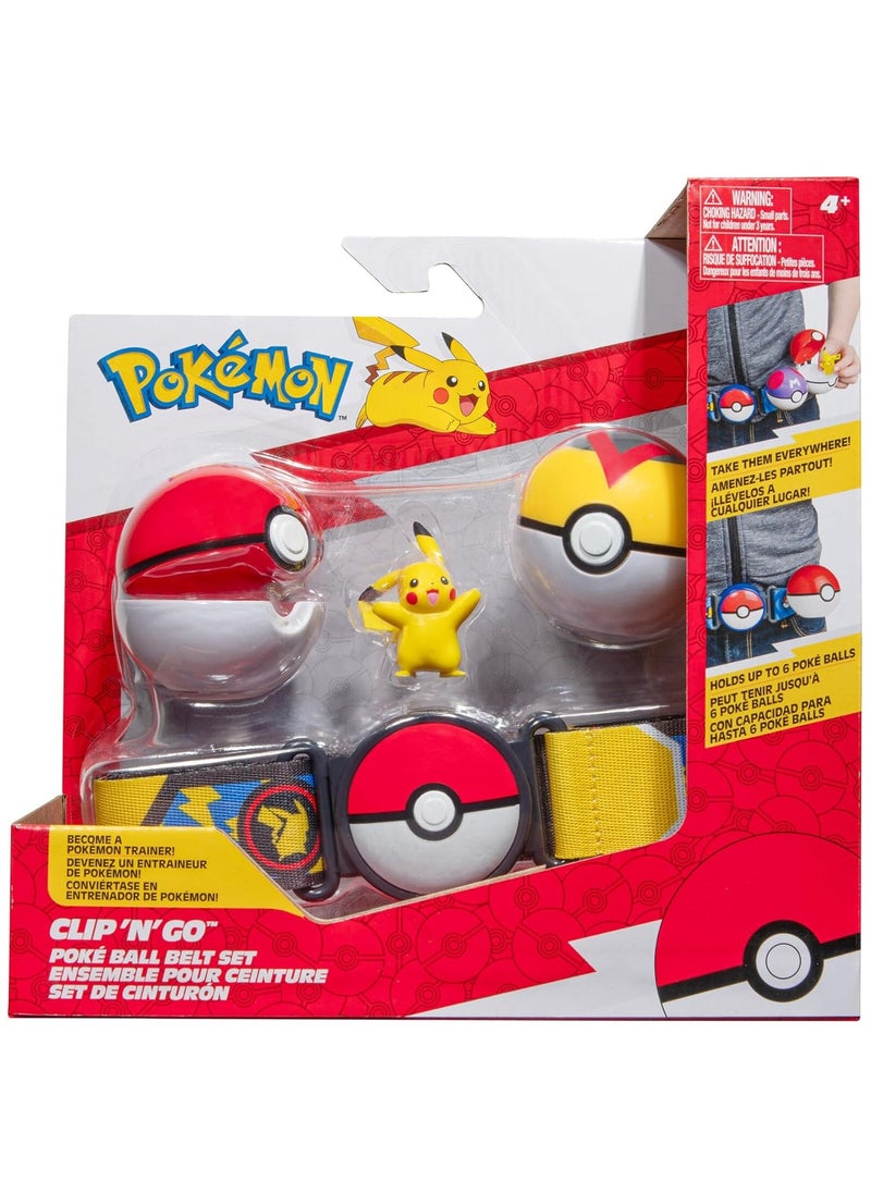 Pokemon - Pokemon Clip N Go Pikachu Poke Ball Belt Set - Image 1