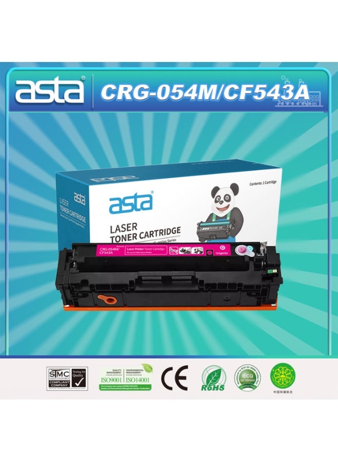 ASTA 203A CF543A Toner Cartridge Universal CRG054 M Compatible For HP Canon LaserJet Pro M254nw M254dw MF642Cdw MF641CW MF643 MF644 MF645 LBP622cdw LBP623Cdw LBP621Cw Printer - Image 1