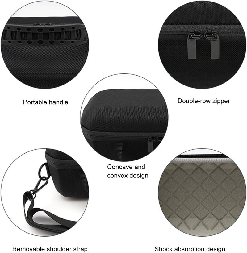 Compact Carry Case Travel Storage Bag Scratch Organiser for Dedicated Loudspeaker Shockproof Box Black Travel Carry Case - Image 2