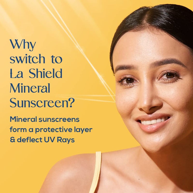 La Shield Pollution Protect SPF 50 Mineral Sunscreen Gel PA Lightweight Oil free Moisture boost formula Water resistant All Skin types Dermatologist Tested 50g Pack of 3 - Image 4